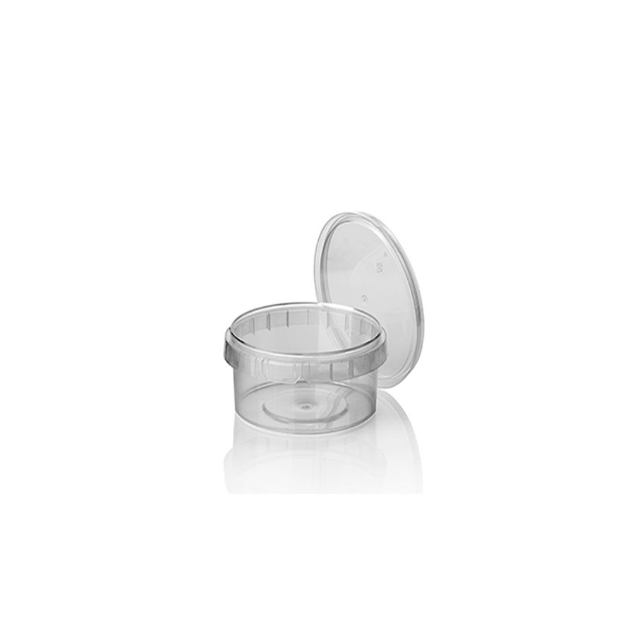 Feinkostbecher, PP 480 ml Ø 11,8 cm · 7 cm transparent mit Originalitätsverschluss - Bild 1