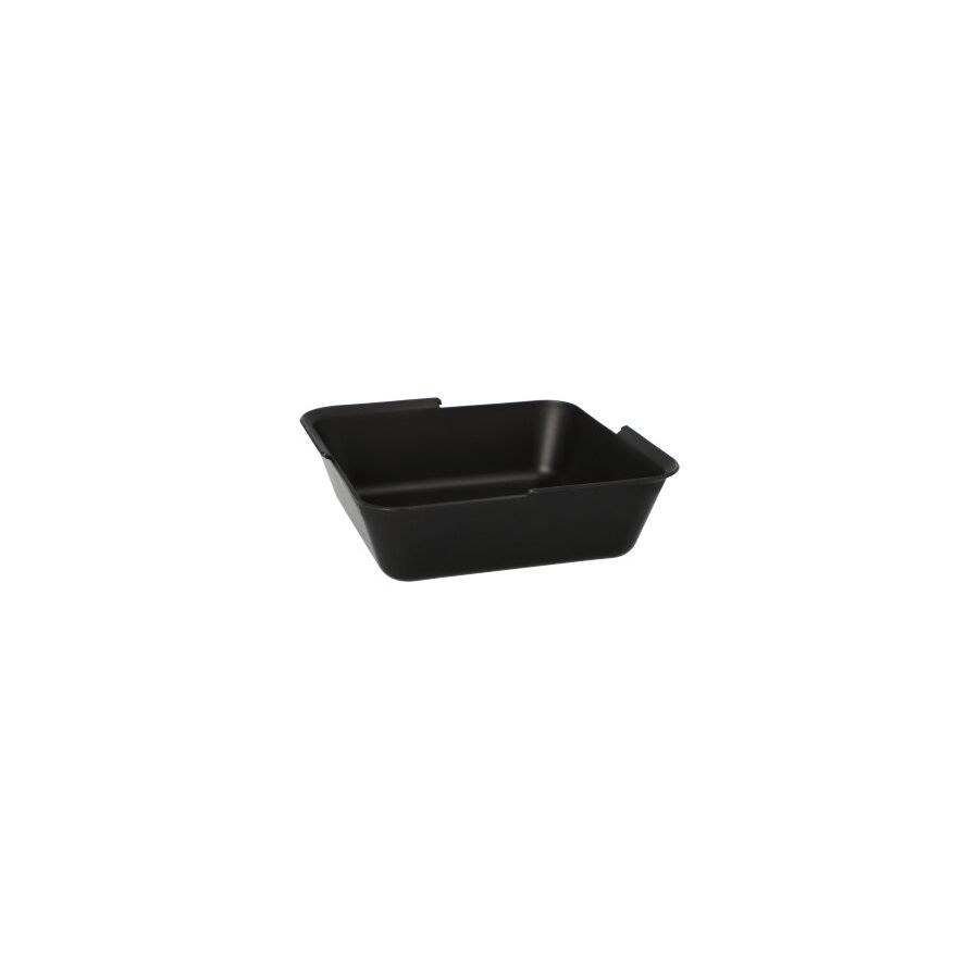 Mehrweg-Foodboxen eckig, 15,6 x 15,6 x 4,7 cm schwarz - Bild 1