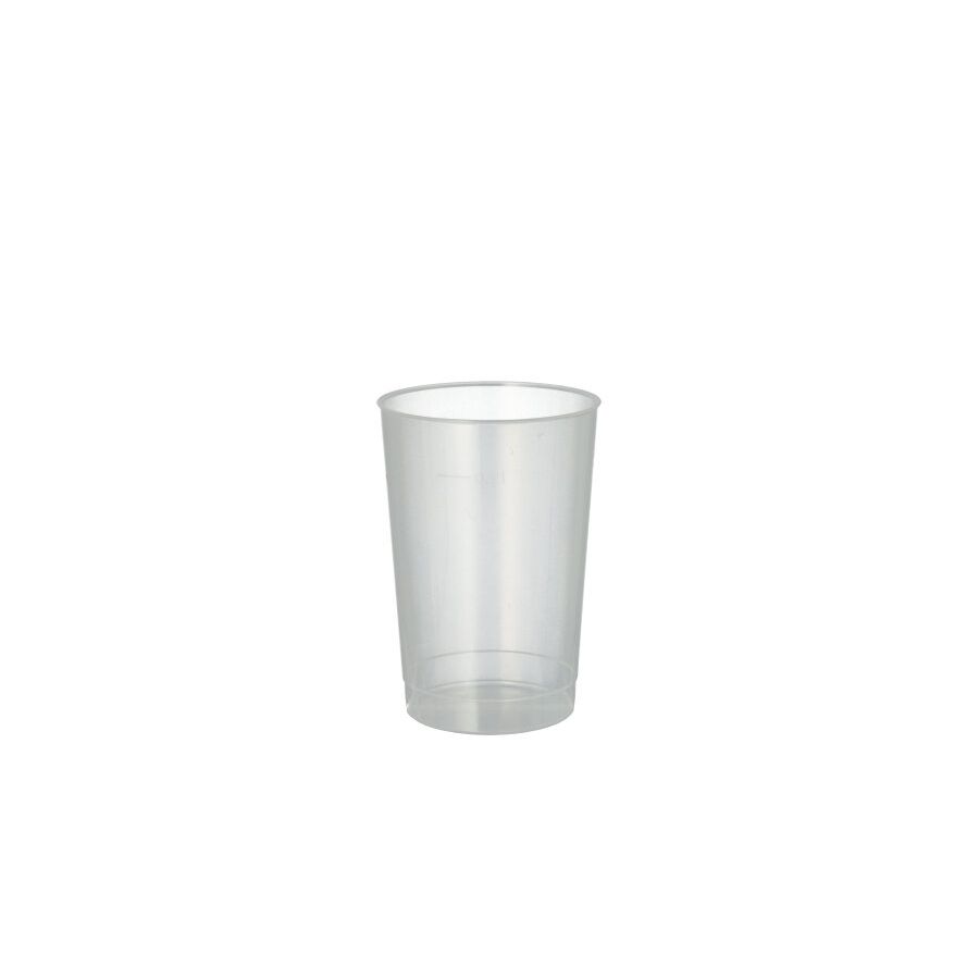 Mehrweg Plastikbecher (PP), 0,2 l Ø 6,8 cm · 9,8 cm transluzent unzerbrechlich - Bild 1