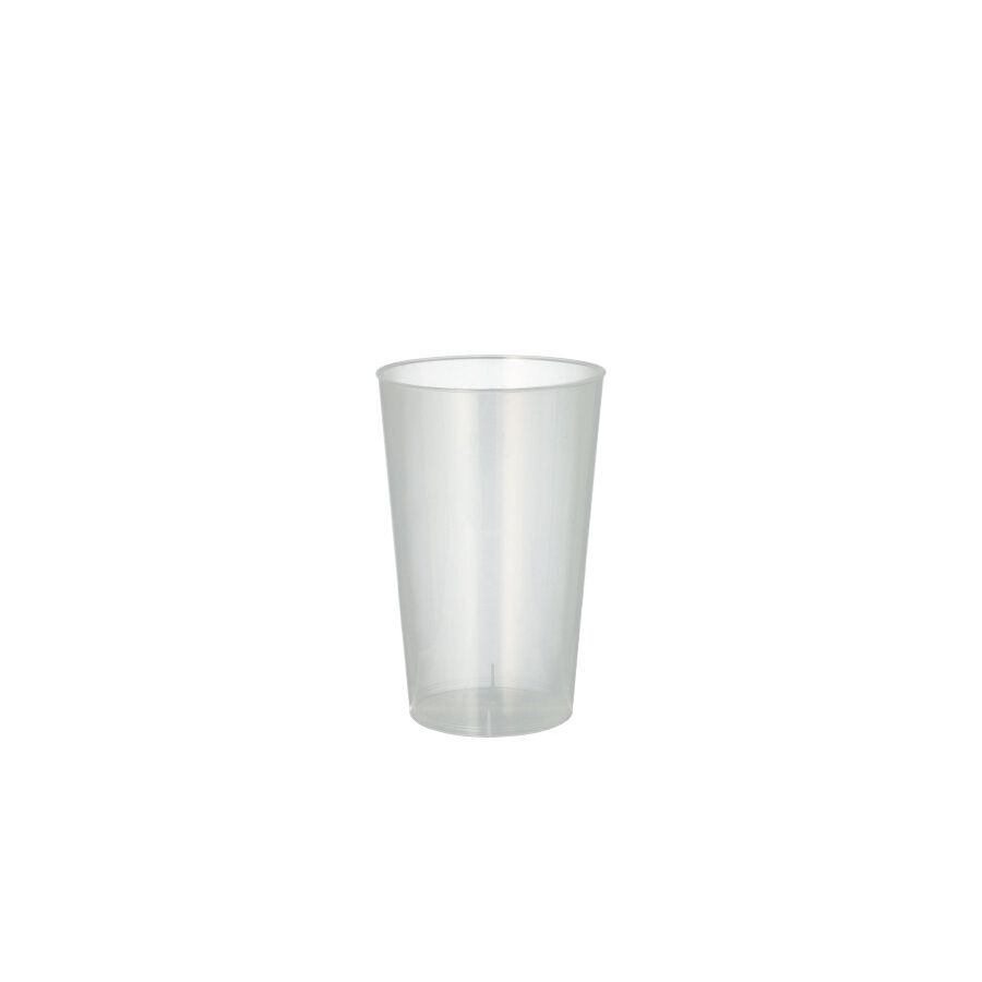 Mehrweg Plastikbecher (PP), 0,3 l Ø 7,8 cm · 11,8 cm transluzent unzerbrechlich - Bild 1