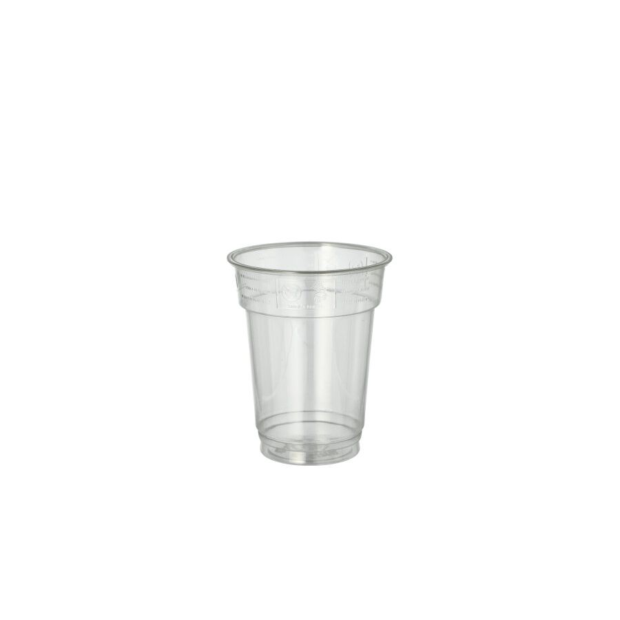 Plastikbecher (PET) "Hurricane" 0,2 l Ø 7,8 cm · 9 cm glasklar - Bild 1