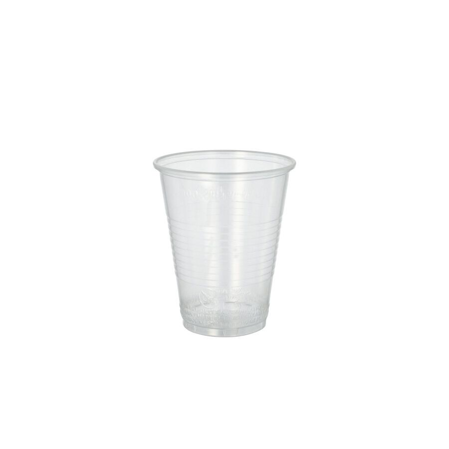 Plastikbecher (PP), 0,3 l Ø 9,5 cm · 11,1 cm transparent mit Schaumrand - Bild 1