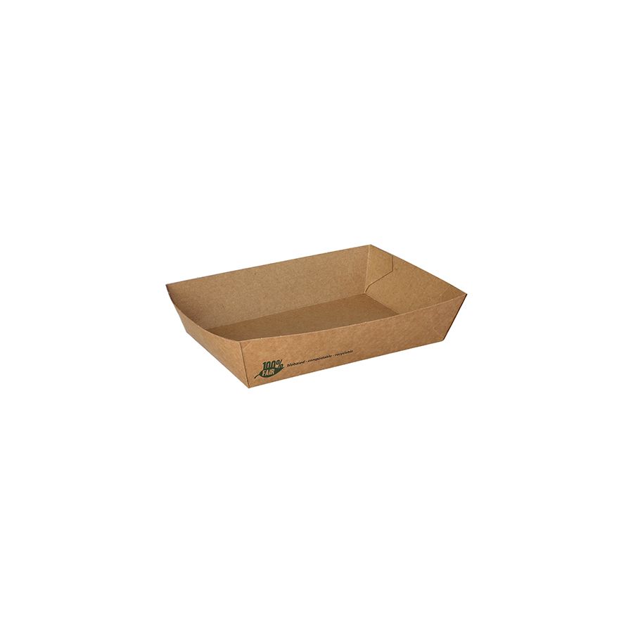 Pommes-Frites-Trays "pure" 13 x 18 cm braun "100% Fair" extra groß - Bild 1