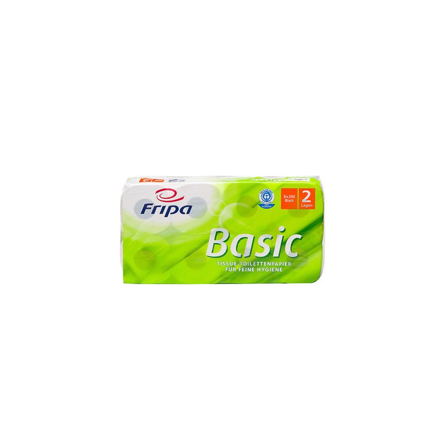 Toilettenpapier 2-lagig, "Basic" weiss, 250 Blatt pro Rolle - Bild 1