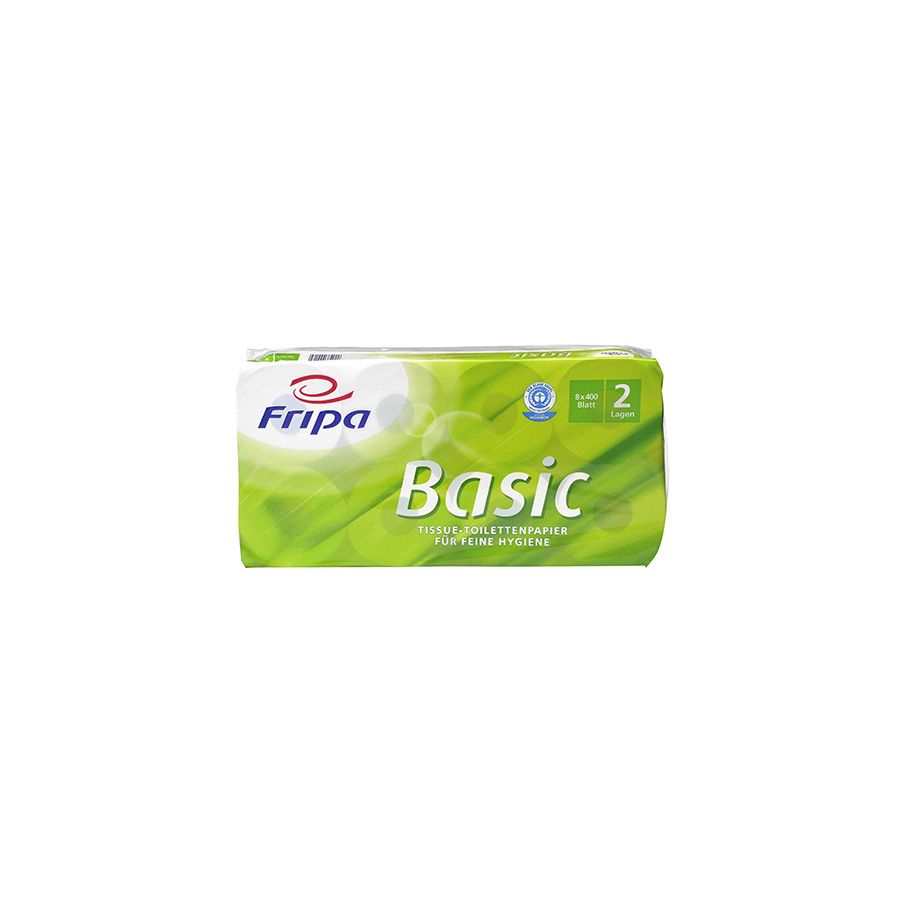 Toilettenpapier 2-lagig, "Basic" weiss, 400 Blatt pro Rolle - Bild 1