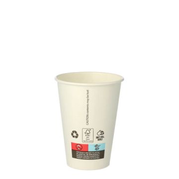 Automatenbecher, Pappe "To Go" 0,18 l Ø 7 cm · 9,2 cm weiss