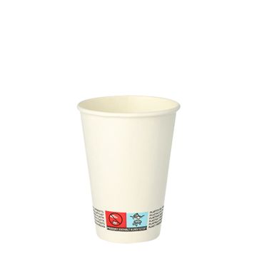 Automatenbecher, Pappe "To Go" 0,18 l Ø 7 cm · 9,2 cm weiss