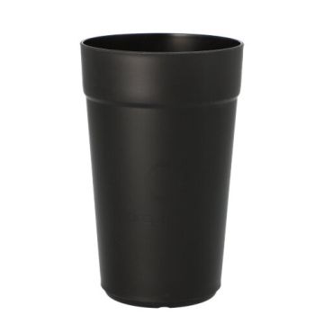 "Circulware by Haval" Mehrweg-Trinkbecher PP rund 0,4 l Ø 8 cm · 13 cm schwarz