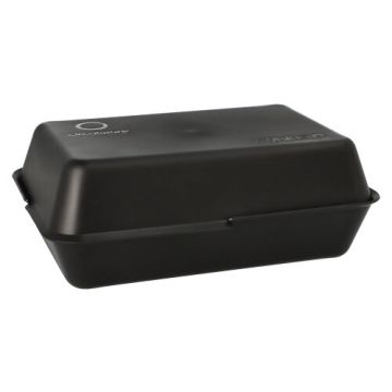 "Circulware by Haval" Mehrweg-Foodboxen 4,3 cm x 23,4 cm x 15,6 cm schwarz , 2-teilig