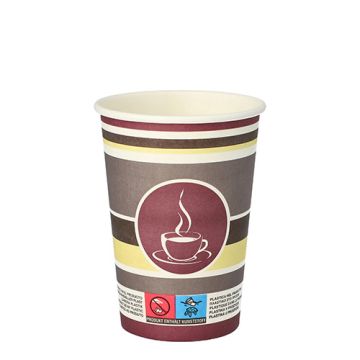 Trinkbecher, Pappe "To Go" 0,25 l Ø 8 cm · 11 cm