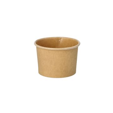 Portionsbecher, Pappe 45 ml Ø 6 cm · 4,1 cm braun "100% Fair"