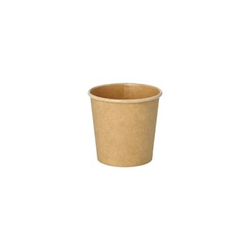 Portionsbecher, Pappe 90 ml Ø 6 cm · 5,8 cm braun "100% Fair"