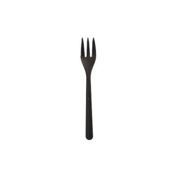 "Circulware by Haval" Mehrweg-Snackgabeln PP-MF 13 cm schwarz extra stabil