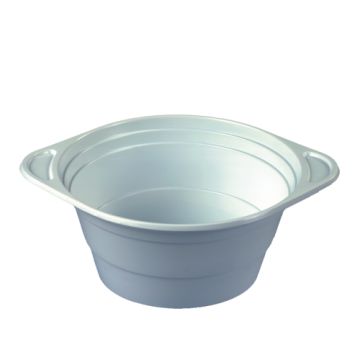 Suppenschalen, PP rund 750 ml Ø 15,6 cm · 6,5 cm weiss mit Anfasser